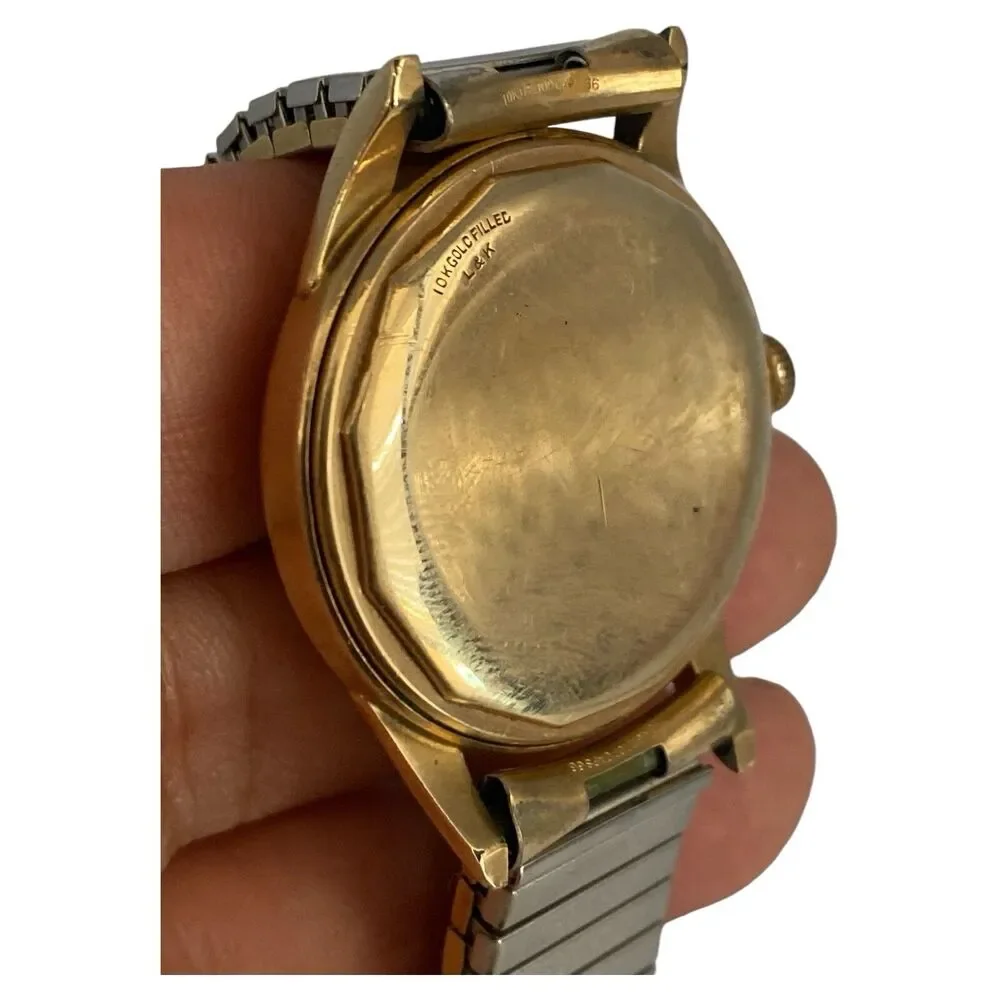 Vintage 1960’s Wittnauer 10kt GF Automatic Men's Wristwatch Running Strong